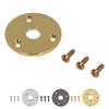 Guitar Jack Socket Plate Round Metal Input Output Cover Replacement Hardware for Bass with Mounting