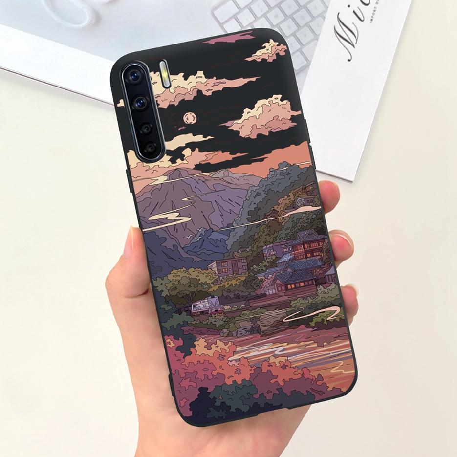 Für Oppo A91 Hülle Oppo Reno3 CPH2043 Niedliche Astronauten Cartoon Hülle Weiche TPU Handyhülle Für Oppo F15 Reno 3 OppoA91 Fundas Bumper