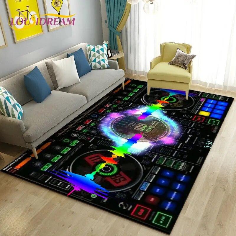 

3D DJ музыкальный экран, коврик для клавиатуры, ковер для гостиной, ковер для гостиной, спальни, подарок, украшение дома