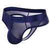 Mens Sexy Underwear Thong Underpants Soft Briefs Panties Ice Silk Ultra-thin Transparent Underwear