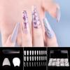 kads 500pcs False Nail Tips Ballerina 3 Colors/Box Nail Coffin Shaped Tips Long Full Cover Fake Nails Art Manicure 10 Size Clear
