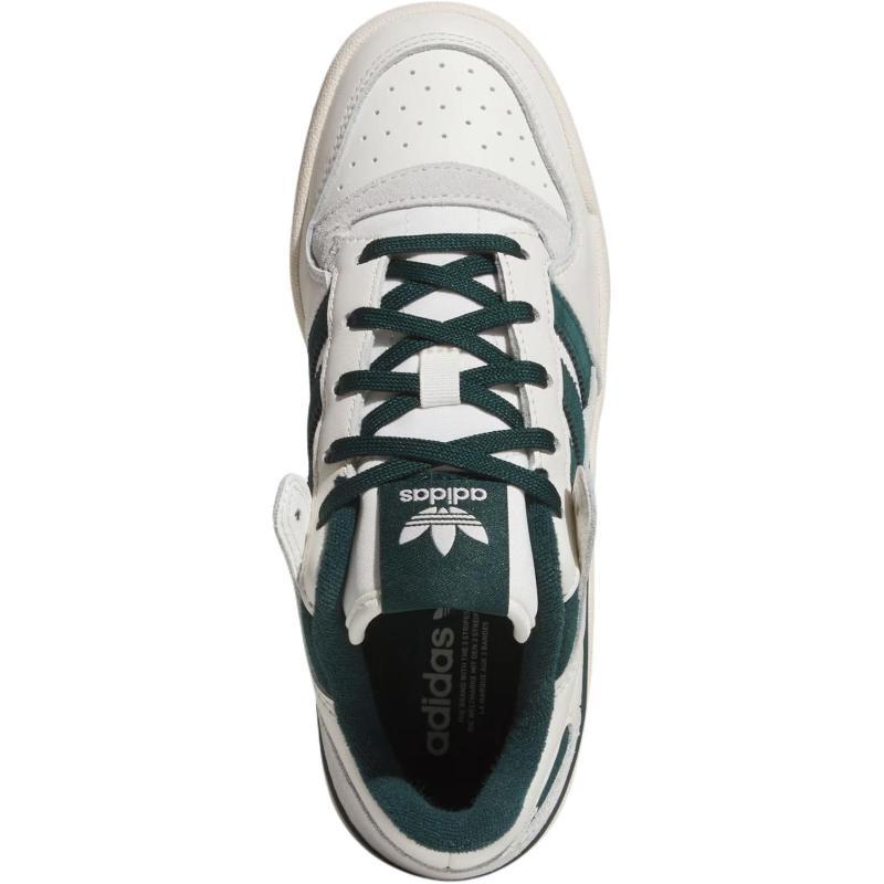 Adidas Originals FORUM Low top Kids' Skateboarding Shoes White Green Teenagers Sneakers JR0379