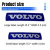Adesivo Emblema Griglia Auto 3D Griglia Anteriore Lettere Blu Nero Decalcomanie Decorazione Per Volvo XC60 XC90 S60 S80 V60 C70 S40 C30