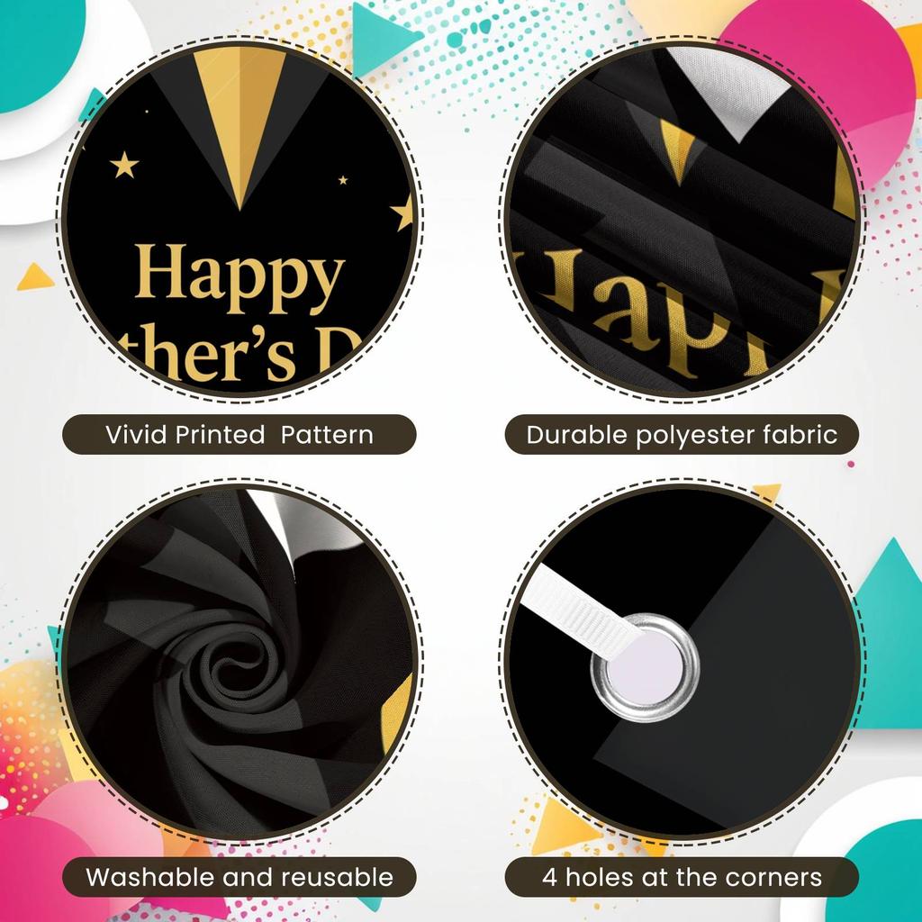 Dad Appreciation Display Celebration-themed Decor Father's Day Party Banner Father's Day Background Suit Tie Design For Indoor