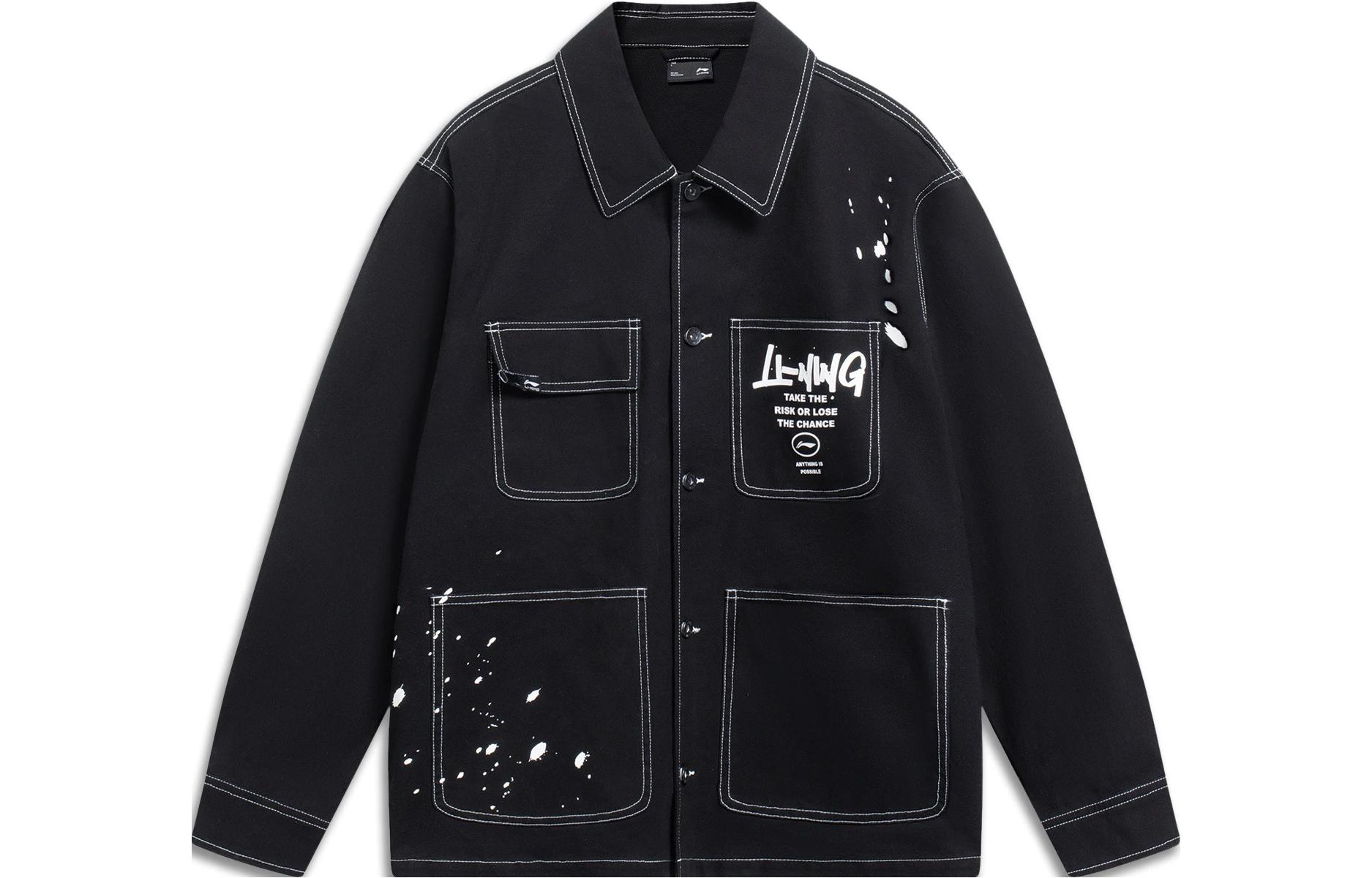 Li Ning Sports Fashion Collection Jacket Men s Black AFDT571-1 L