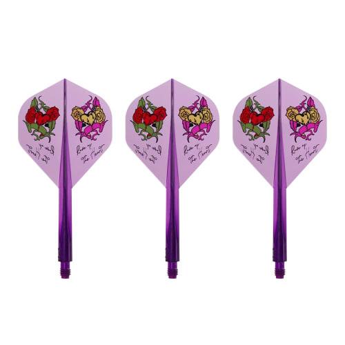 

Тринидад (ТРИНИДАД) CONDOR AXE Rose of the Heart Модель игрока Natsumi Iwata Condor Axe Rose of the Heart Darts Flight Standard M Прозрачный Фиолетовый