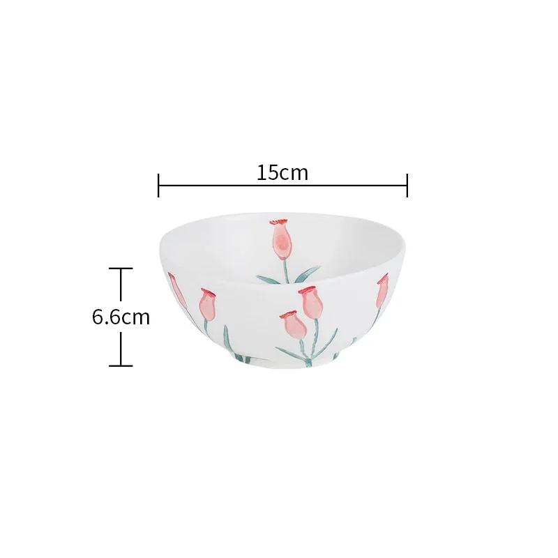 Retro Blumen Schwarz Weiß Keramik Teller High-End-Restaurant Köstliche Steak Platte Exquisite Home Reis Schalen Einzigartige Geschirr