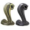 Car Front Hood Grille Emblems Metal Snake Stickers Rear Trunk Car Stickers Universal Automotive Styling Accessories