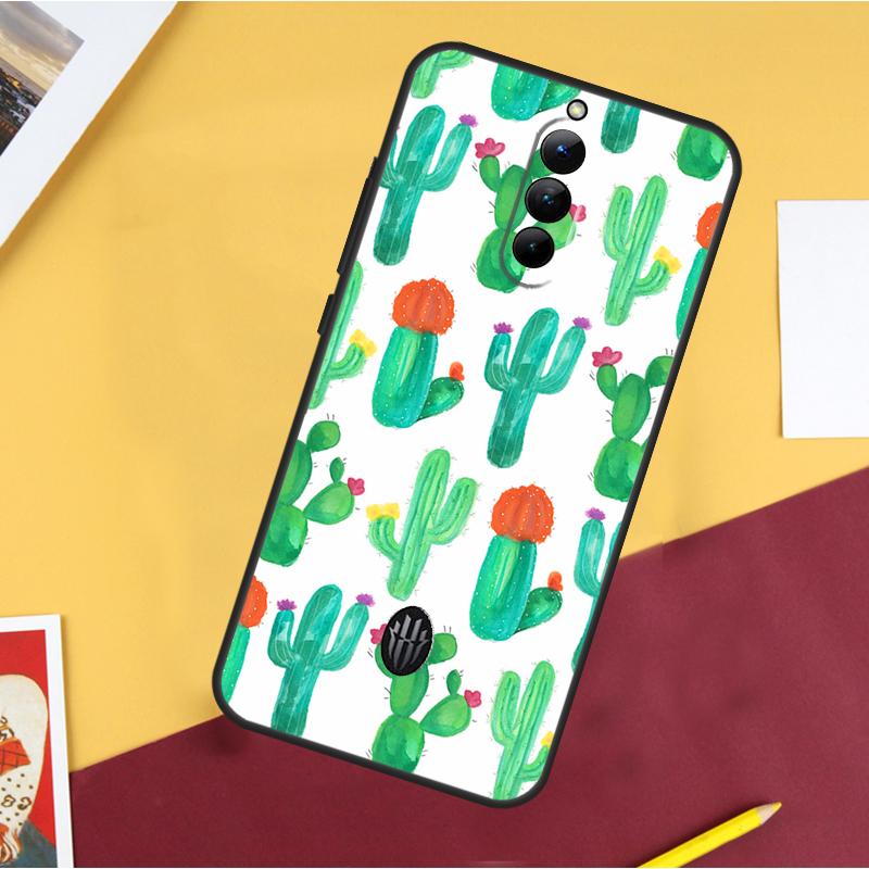 Plant Cactus Case For ZTE Nubia Red Magic 11 Pro 9 8 8S 9S 10S 10 Pro Plus 6R 6 7 6S 7S Pro 10 Air Cover