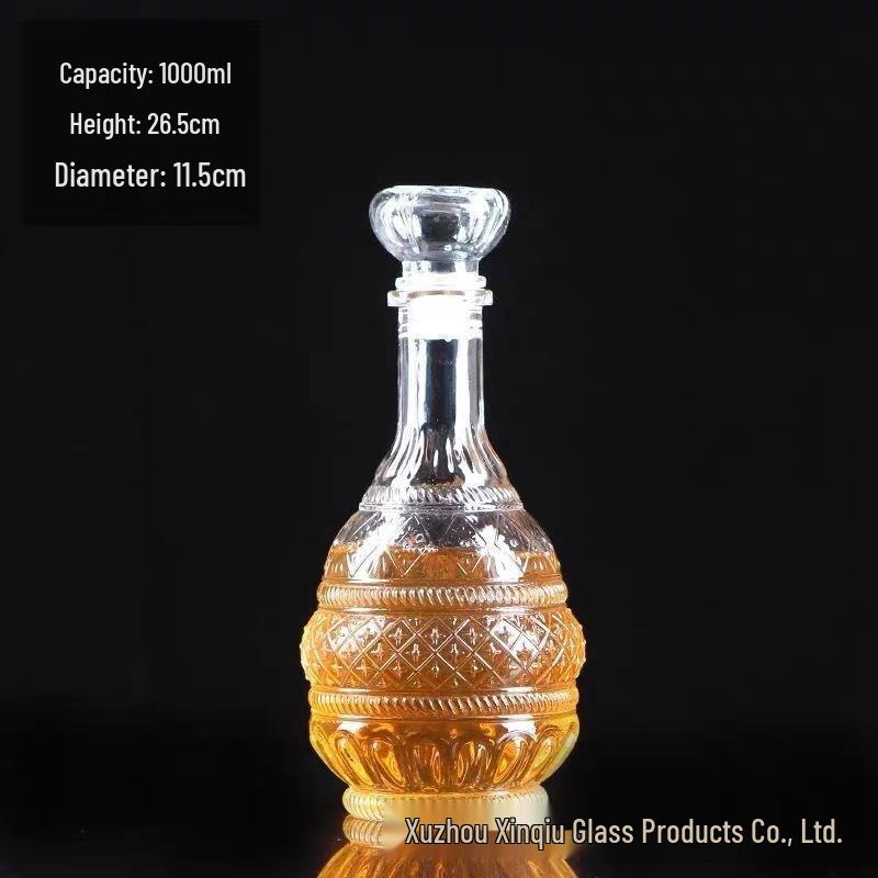 Creative Crystal Diamond Wine Decanter: 50ml-1000ml Transparent Red Wine Bottle
