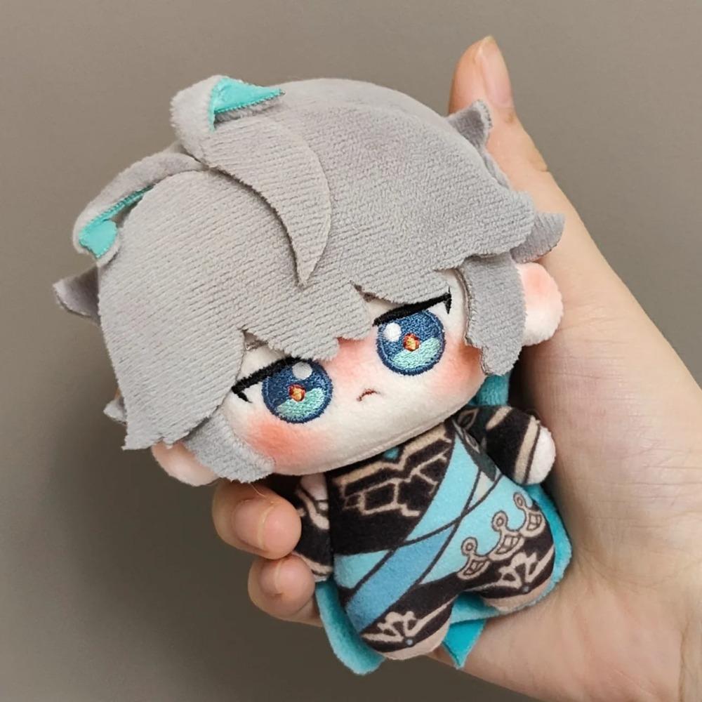 Stuffed 10cm Alhaitham Plushie Doll Anime Genshin Impact Alhaitham Soft Plush Toys Pendant Backpack Keychian Doll Birthday Gifts
