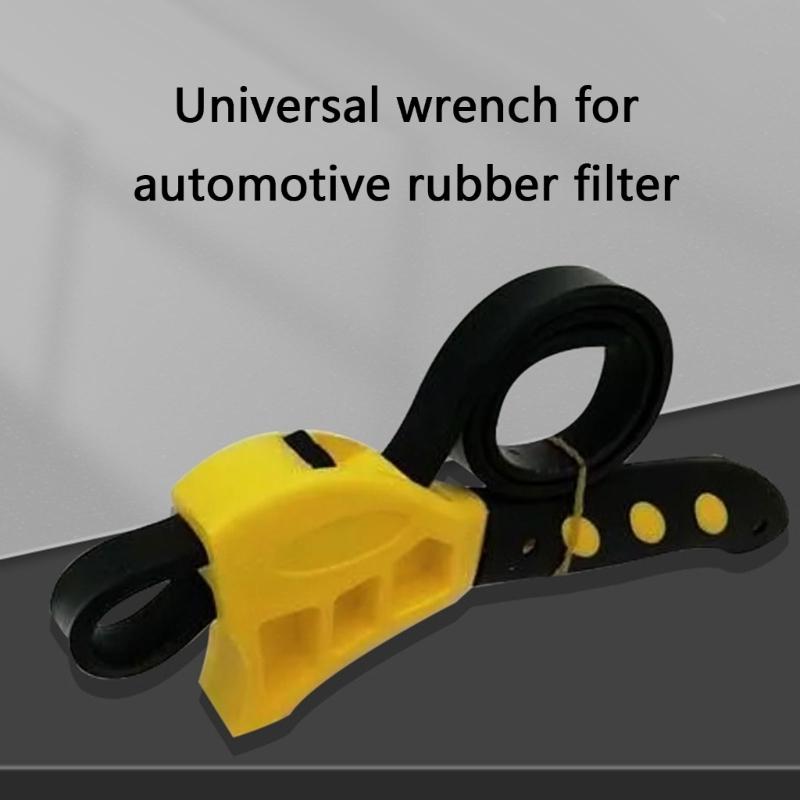 2Pcs Strap Wrench Set Adjustable Rubber Belt Wrench for Oil Filter Wrench Set Jar Opener Shower Head Wrench Water Filter