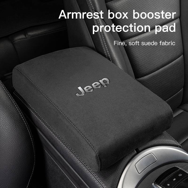 Jeep Car Armrest Mats Memory Foam Arm Rest Cushion For Jeep Renegade Compass Grand Cherokee Wrangler Patriot Rubicon Liberty ALR1