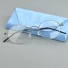 Round Glasses Frame Men Women Korea Eyeglass Frames 5504 Titanium Brand Eyewear Retro Ultralight Eyeglasses Business Spectacles