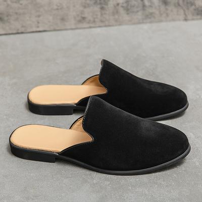 Moda Verano Nuevo Zapatos Planos para Hombre Zapatos Casuales para Hombre Versátiles Medias Pantuflas Zapatos de Playa Suela Blanda Cómodos Mocasines Clásicos para Hombre