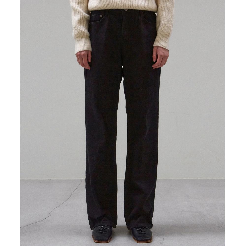 

NICKNICOLE CLASSIC STRAIGHT COTTON PANTSBLACK