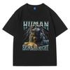 Human By Day Sigma By Night 90s Graphic T Shirts Men Funny Meme Y2K Clothing Tee Vintage Top Boy Birthday Gift for Him T-shirt