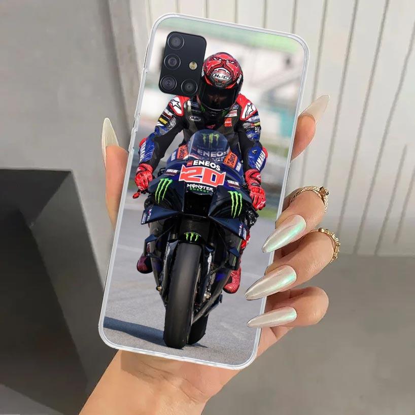 Fabio Quartararo Moto Nr. 20 Handyhülle für Samsung Galaxy A52 A32 A22 A12 A02S A50S A30S A10S Note 20 Ultra 10 Plus S10 A31 A20