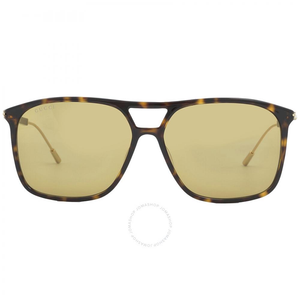 

Gucci Brown Pilot Men s Sunglasses GG1270S 002 60