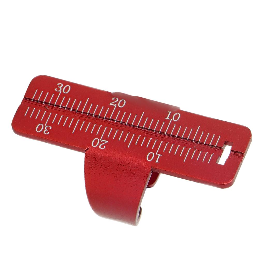 Endo Ruler Ring Aluminium Alloy Oral Gauge Endodontic Span Measure Dental InstrumentsRed