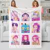 K-POP Demons Hunters Theme Blanket, Hot Anime Print Flannel Throw Blanket, Perfect Fan Gift Blanket, Home Casual Warm Blanket