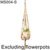 Linen Rope Plants Flowers Pot Hanging Basket Holder Net Garden Balcony Decor