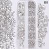 Nail Art 12 Grids Colorful Flatback  Gems Diy Manicure Decor 3D Nail Diamond For Makeup, Nails, And Crafts