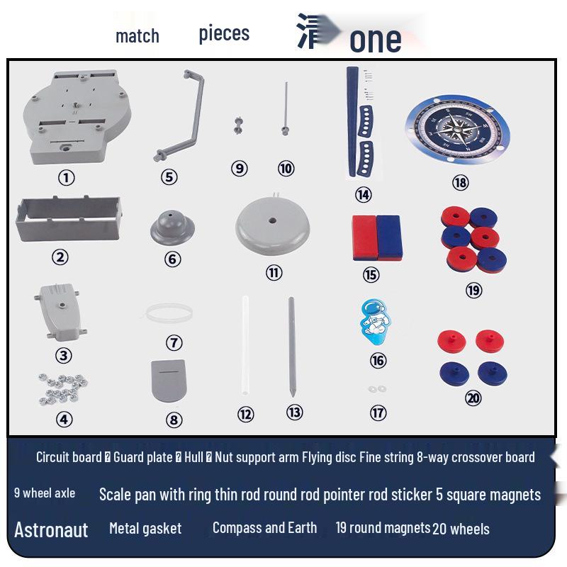 Трансграничный набор для левитации по физике: Образовательный набор магнитных научных игрушек