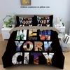 Manhattan Times Square Three-Piece Digital Printing Bedding Four-Piece Set