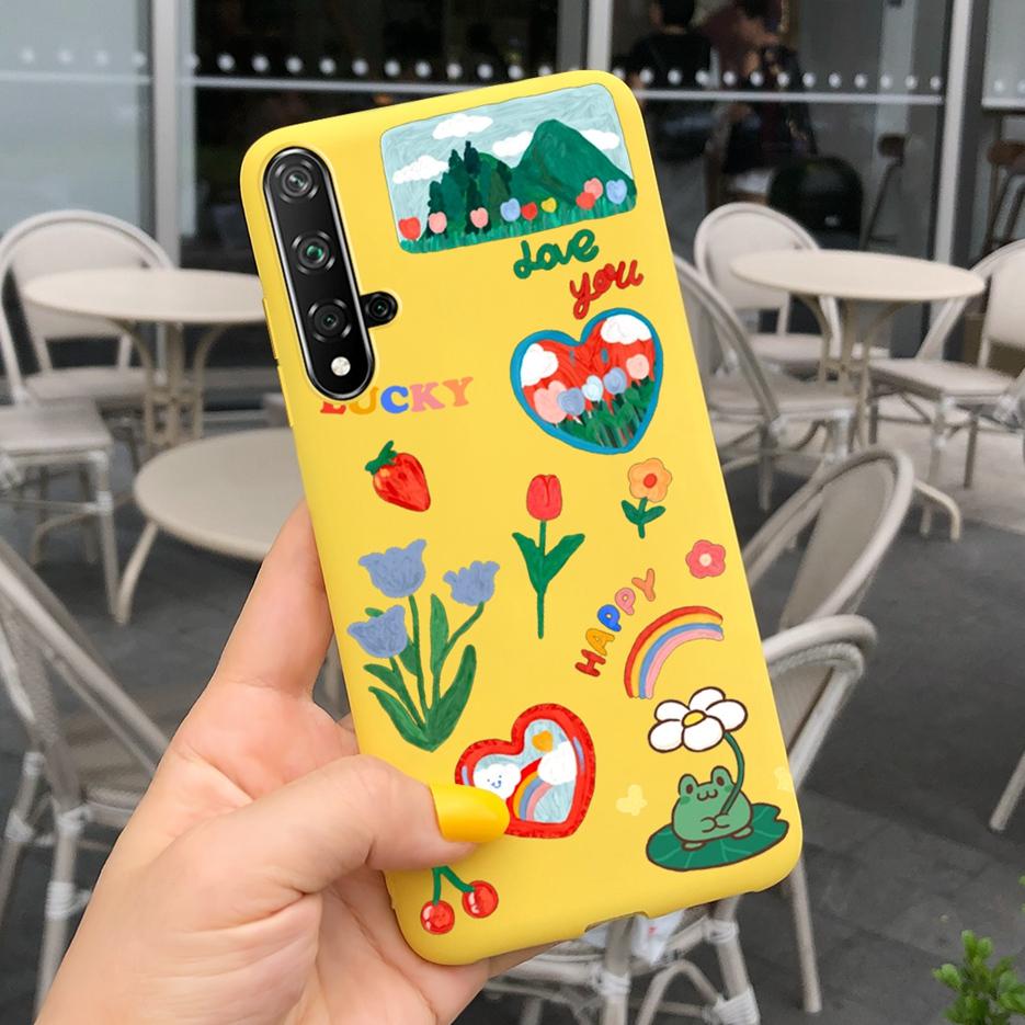For Huawei Nova 5T Case Honor 20 Fashion Art Painted Cover Soft Slim Phone Case For Huawei Nova 5T 5 T Honor20 Back Cover Bumper