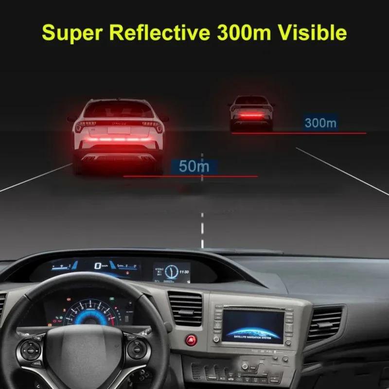 Car Sticker Reflective Warning Safety Tape Anti Collision Warning Reflective Sticker for Automobile Trunk Night Reflective Decal