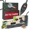 30/75/160W PVC Timing Reptile Heat Mat with Temperature Control Greenhouse Indoor Garden Waterproof Heating Pad Seedling Heater