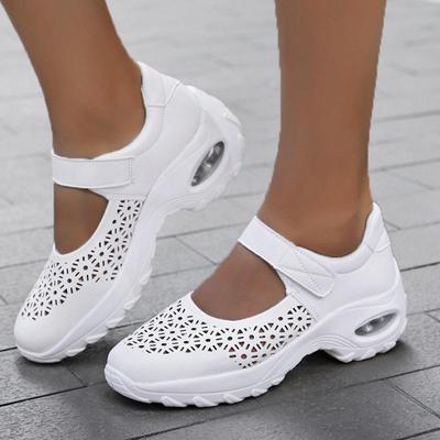 Scarpe casual estive da donna Scarpe bianche Scarpe con cuscino d'aria Piattaforma Scarpe da passeggio sportive traspiranti