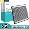 2x Car Pollen Cabin Filter Activated Carbon For Volvo C70 Convertible S60 S70 S80 V70 XC70 Cross Country XC90 30630752 9204626-7