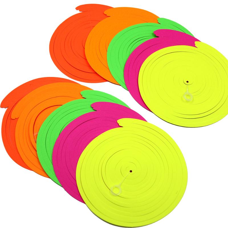5/10/20 szt. Świecące Wiszące Wirujące Dekoracje na Imprezę Kolorowe Fluorescencyjne Wirujące Serpentyny Neonowe Świecące Wstążki na Imprezę Materiały Imprezowe