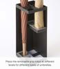 Yamazaki Smart Umbrella Stand, Black, Approx. W11 x D11 x H30cm, Square, Can Also Store Folding Umbrellas, 6719