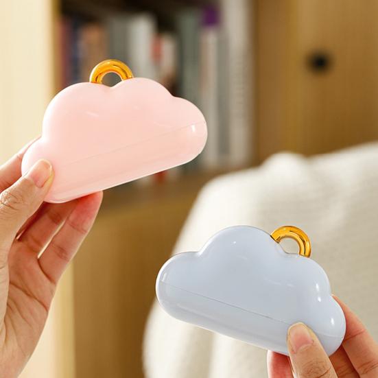 Lint Roller Cloud Shape Reusable Sticky Pet Hair Remover with Lanyard Easy Washable Dust-Proof