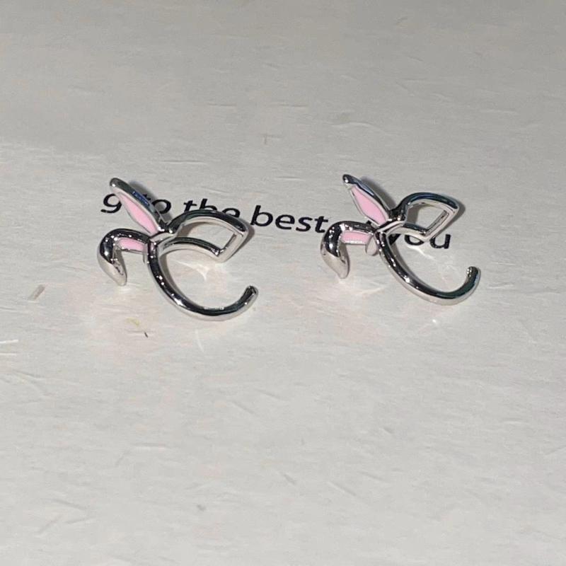 Adorable Rabbits Ear Bone Ear Cuffs Alloy Accessories Comfortable Wear for Casual or Formal Occasions