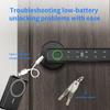 Tuya Digital Fingerprint Door Lock 5-in-1 Smart Door Handle Lock Bedroom APP Remote Unlock Electronic Lock