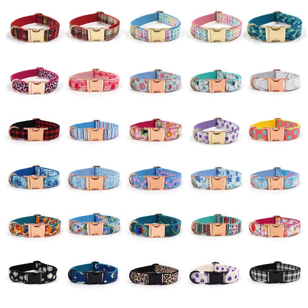 Hundehalsband für kleine, mittlere und große Hunde mit Aufdruckdesign und sicherer Schnalle