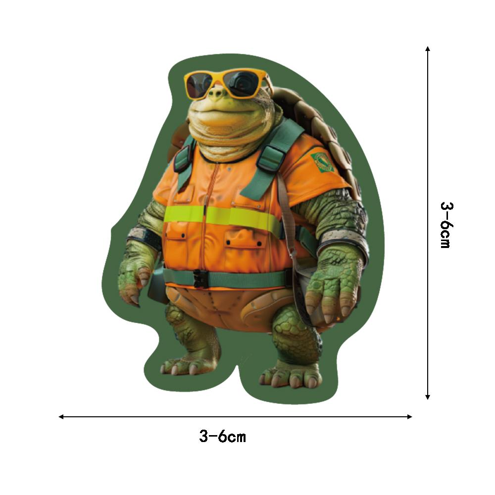 50PCS Cartoon Animal PVC Sticker Graffiti Scrapbooking Aesthetic Decoration Luggage Retro Graffiti Phone Decoration Stickers