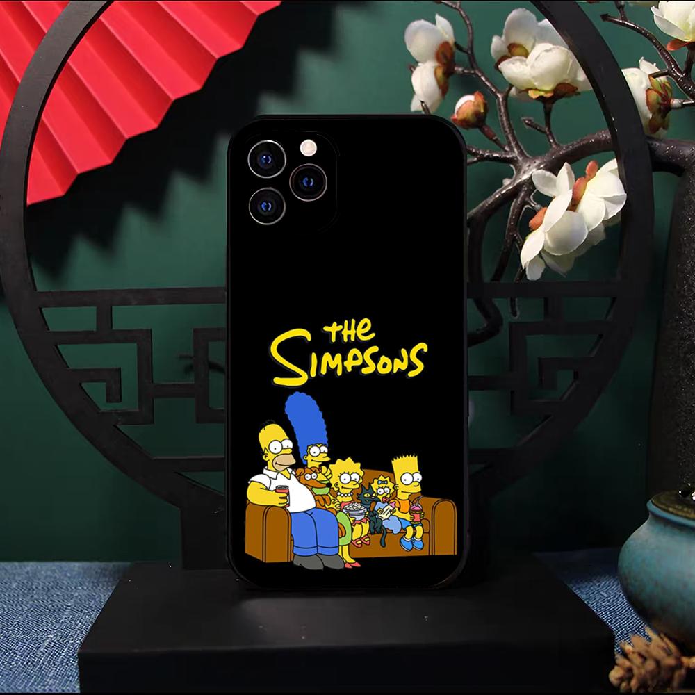 

H-HomerS Simpson Family Phone Case For IPhone 17 Pro Max 16 15 14 Pro Max 13 11 X Xs Xr 8 7Plus Silicone Cover iPhone 13