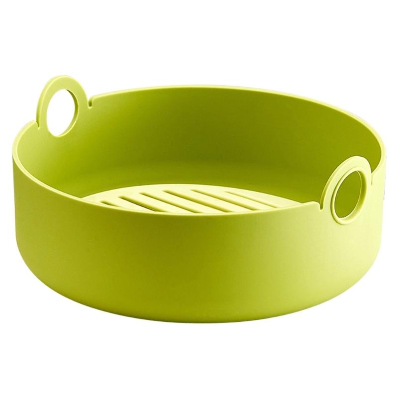 Silicone Air Fryer Tray Round/Square Siliocne Air Fryer Bowl for Air Fryer X3UC