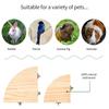 Bird Perch Platform Stand Wood Perch Bird Platform Parrot Stand Playground Cage Accessories for Small Anminals Rat Hamster