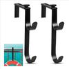 2Pcs Metal Pool Pole Hanger Adjustable Width Fence Hooks Pool Pole Fixing Hooks  Hanging Hose
