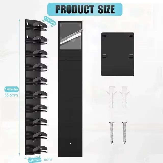 

10Grids настенная вешалка для кепок держатель для шляп держатель для бейсболок держатель для полотенец вешалка для шкафа органайзер для хранения аксессуаров экономия места чёрный