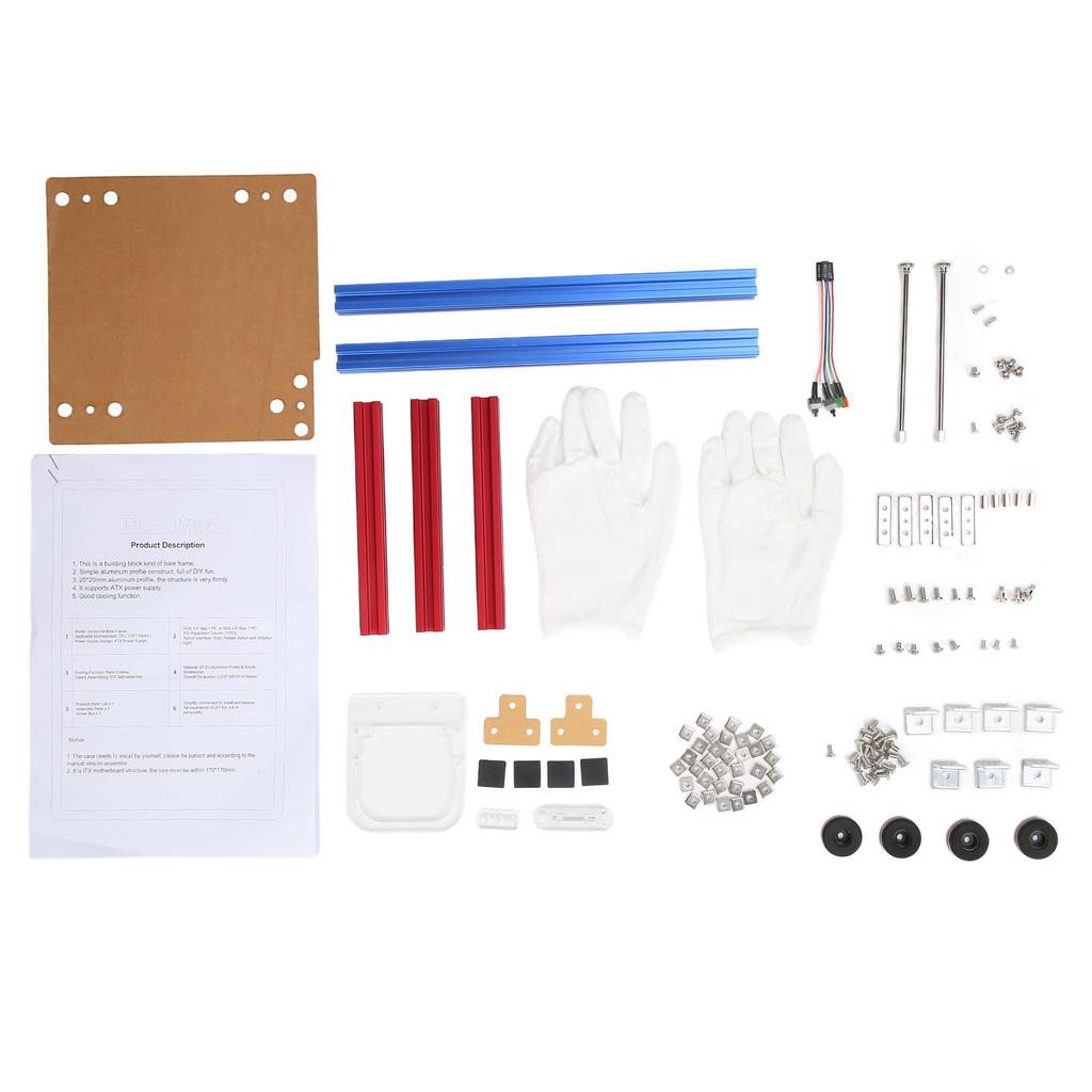 ITX Computer Open Case Bracket Good Heat Dissipation Split Hardware Structure Aluminum Alloy DIY Bare Frame for Home