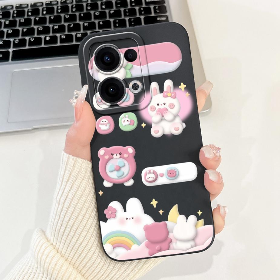 For Oppo Reno 13 Pro 5G Case CPH2697 Luxury Fashion Candy Painted Cover Soft TPU Phone Case For Oppo Reno 13 Reno13 Pro 5G Shell