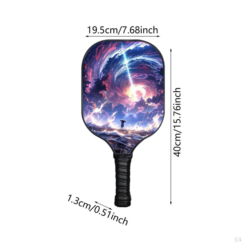 Pickleball Paddle Racket Lightweight Polypropylene Honeycomb Core Style A