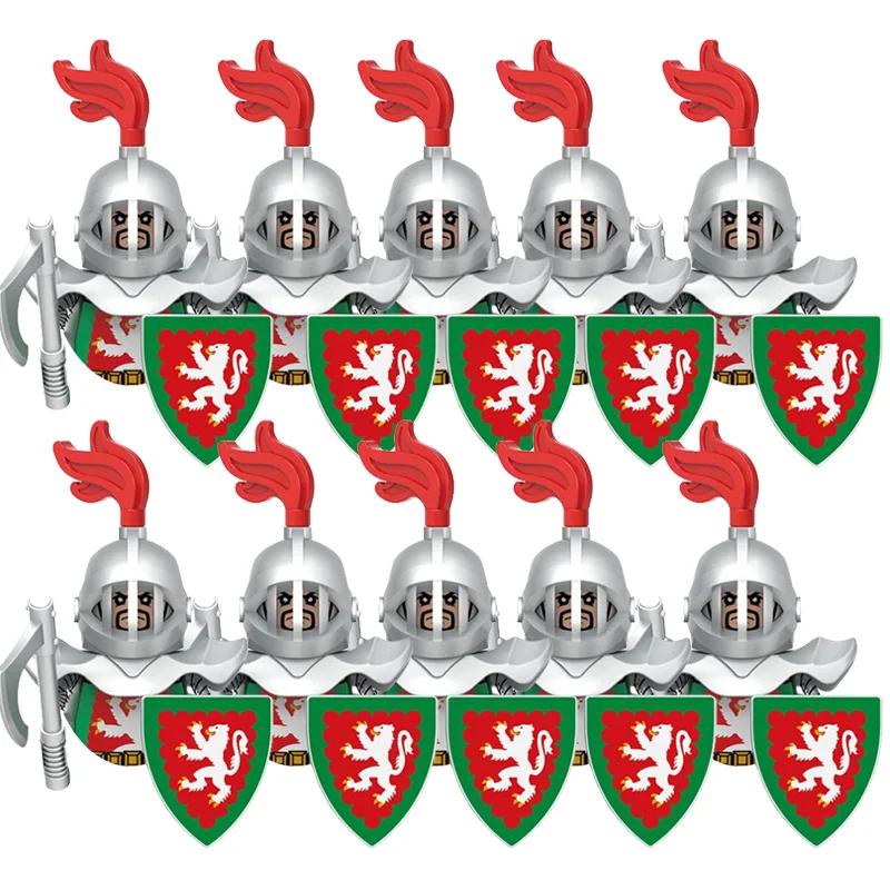 Zabawki dla dzieci Średniowiecze Starożytna Grecja Ciężka piechota Zbrojny rycerz Łucznik Figurki wojskowe Sprzęt bojowy Model Prezenty dla chłopców